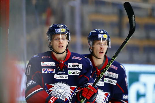 Linköpings Ken Andre Olimb och Emil Sylvegård