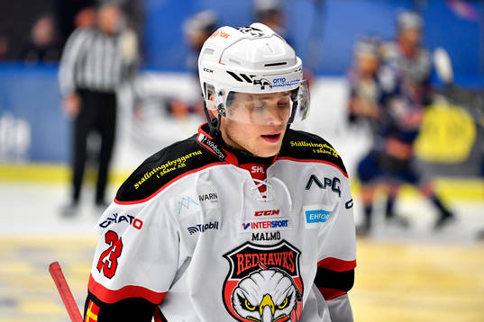 Malmö Redhawks Christoffer Forsberg deppar