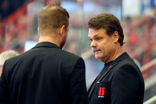 Örebros tränare Johan Tornberg och tränare Lars Ivarsson