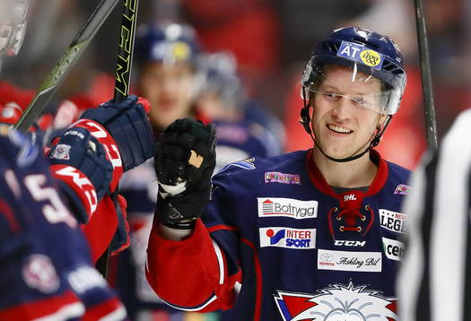 Linköpings Mathis Olimb jublar