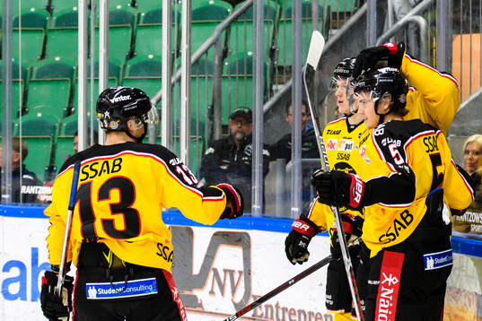 Luleås spelare jublar