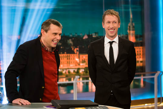 Östersunds ordförande Daniel Kindberg och tränare Graham