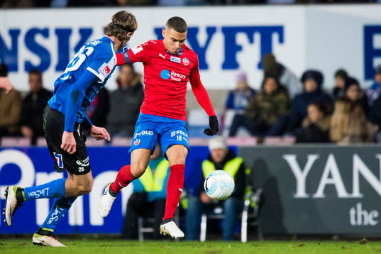 Halmstads Alexander Berntsson och Helsingborgs Jordan
