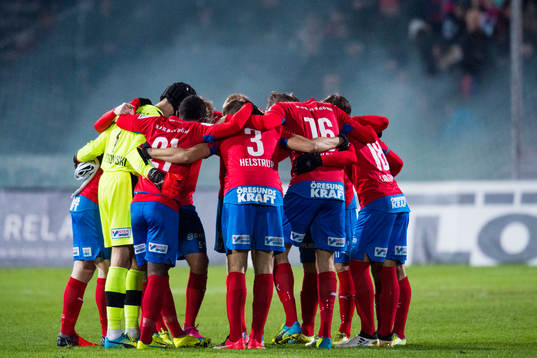 Helsingborgs spelare taggar upp