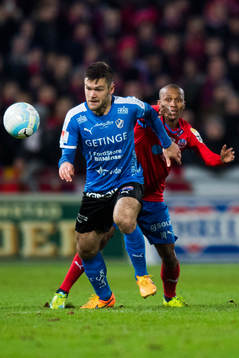 Halmstads Ivo Pekalski och Helsingborgs Bradley Ralani