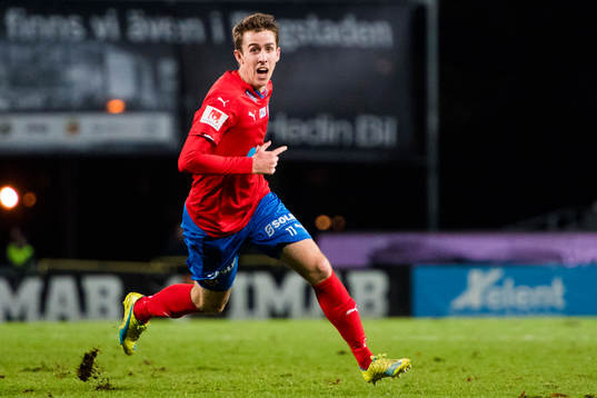 Helsingborgs Adam Eriksson jublar