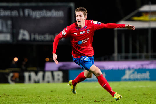 Helsingborgs Adam Eriksson jublar