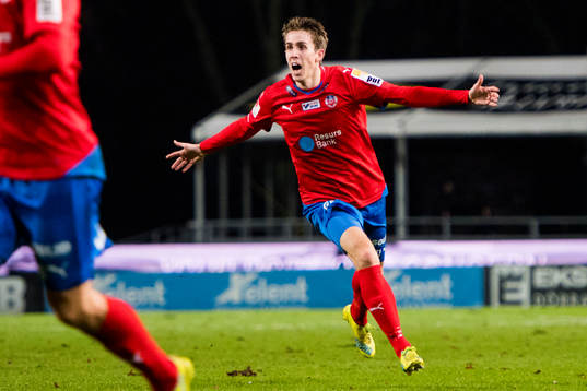 Helsingborgs Adam Eriksson jublar