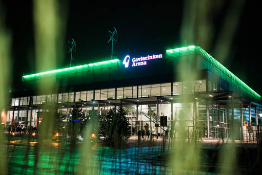 Gavlerinken Arena före ishockeymatchen i SHL mellan