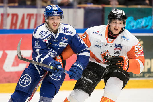 Leksands Johan Olofsson Karlskronas David Printz  i