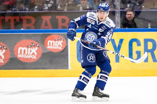 Leksands Patrik Norén  i ishockeymatchen i SHL mellan