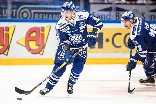 Leksands Ben Youds  i ishockeymatchen i SHL mellan Leksand