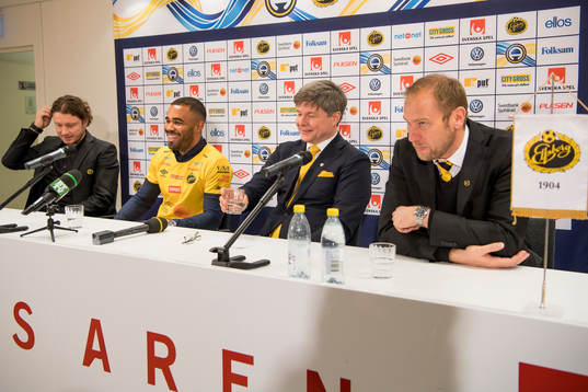 Elfsborgs klubbchef Stefan Andreasson, Alex Dyer,