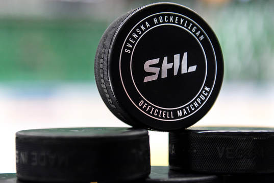 Matchpuck med SHL logo