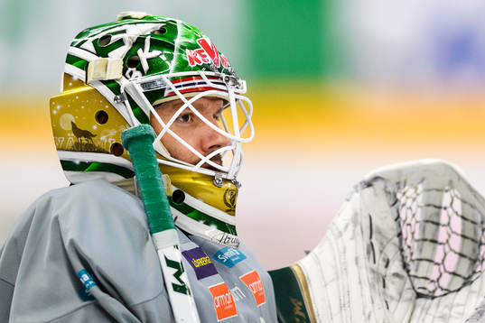 Färjestads målvakt Lars Haugen