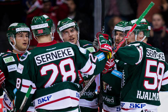 Frölunda jubel Joel Lundqvist 2-0 mål