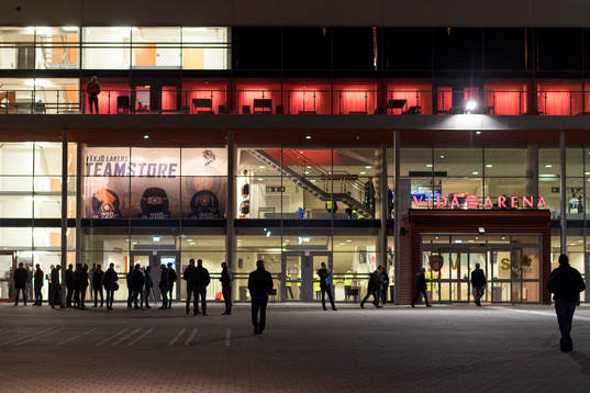 Vida arena huvudentré före ishockeymatchen i SHL mellan