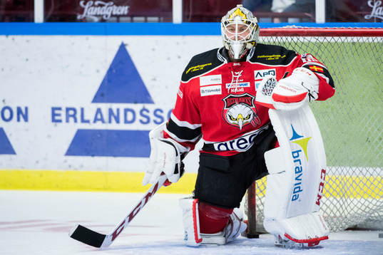 Malmö Redhawks målvakt Oscar Alsenfelt
