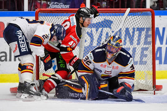 Malmö Redhawks Rhett Rakhshani faller