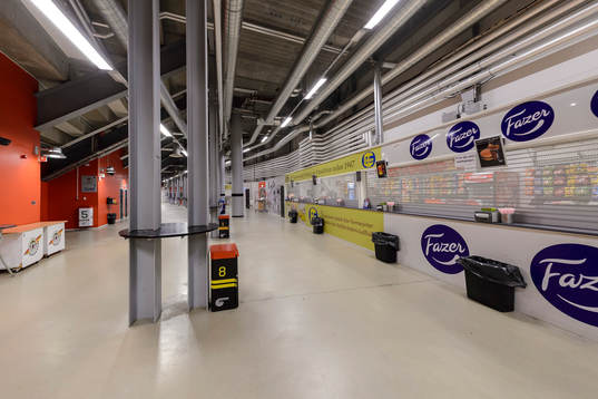 Ett tomt Coop Norrbotten Arena