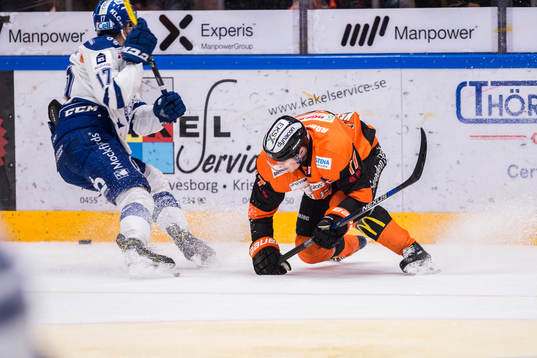 Leksands Jesper Ollas  och Karlskronas Joel Kellman