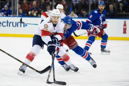 Floridas Colton Sceviour utmanas av New Yorks Brady Skjei
