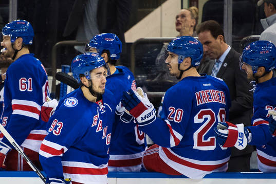 New Yorks Mika Zibanejad jublar