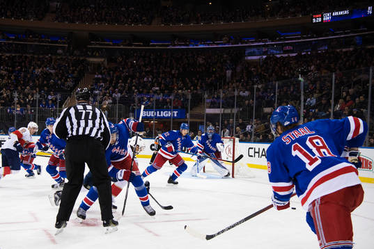 New Yorks Jimmy Vesey, Mika Zibanejad, Nick Holden,