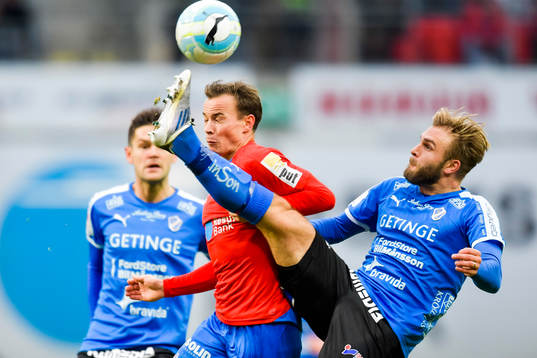 Halmstads Adnan Kojic och Helsingborgs Anton Wede