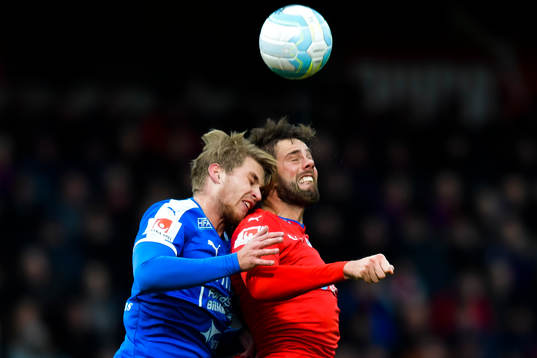Halmstads Marcus Mathisen och Helsingborgs Mikael Dahlberg