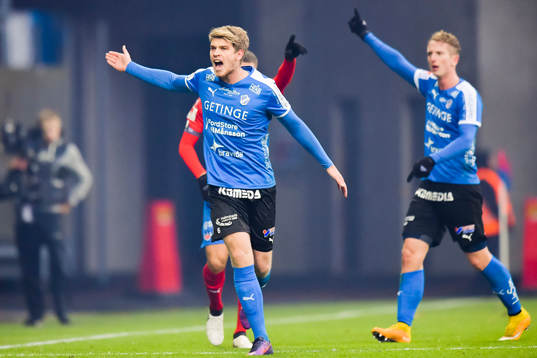 Halmstads Marcus Mathisen reagerar