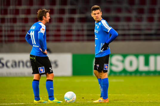 Halmstads Fredrik Olsson och Ivo Pekalski deppar