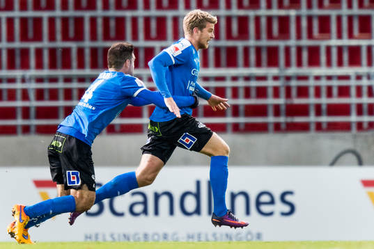 Halmstads Ivo Pekalski kramar om Marcus Mathisen som gjort