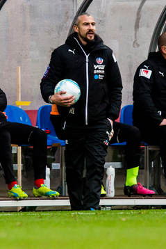 Helsingborgs tr?nare Mika Ahonen