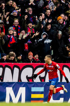 Helsingborgs Jordan Larsson jublar