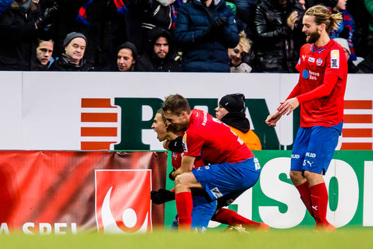 Helsingborgs Jordan Larsson jublar