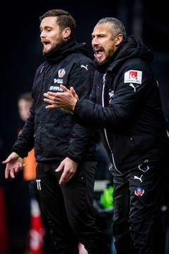 Helsingborgs assisterande tränare Tobias Tuvesson och