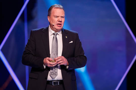 Karl-Erik Nilsson, ordförande för Svenska