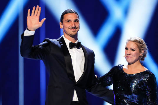 Zlatan Ibrahimovic och Anna Brolin
