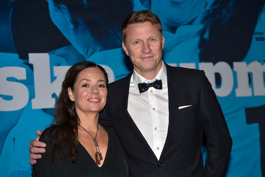 Kennet Andersson i sällskap med frun Marie Andersson