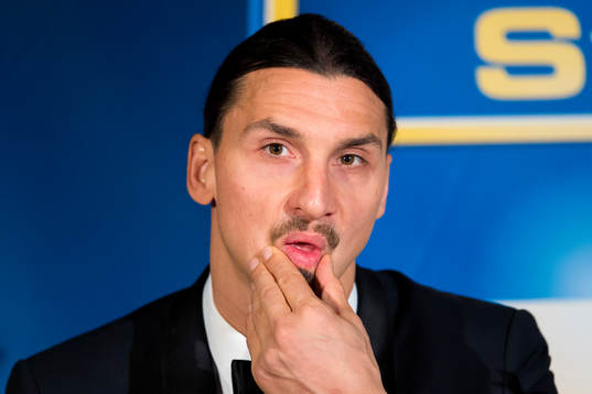 Zlatan Ibrahimovic på presskonferensen