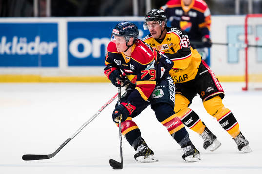 Djurgårdens Patrik Lundh och Luleås Karl Fabricius