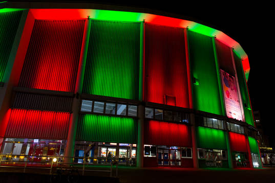 Arena Scandinavium innan ishockeymatchen i SHL mellan