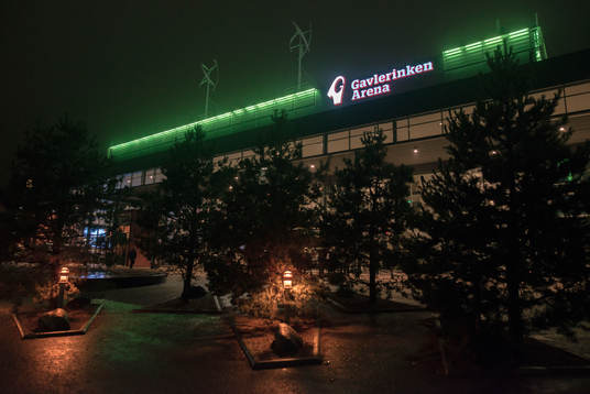 Gavlerinken Arena före ishockeymatchen i SHL mellan