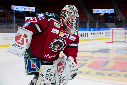 Frölundas målvakt Johan Gustafsson
