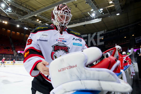 Malmö Redhawks målvakt Oscar Alsenfelt
