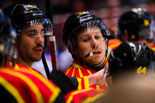 Brynäs Jesper Jensen och Elias Fälth