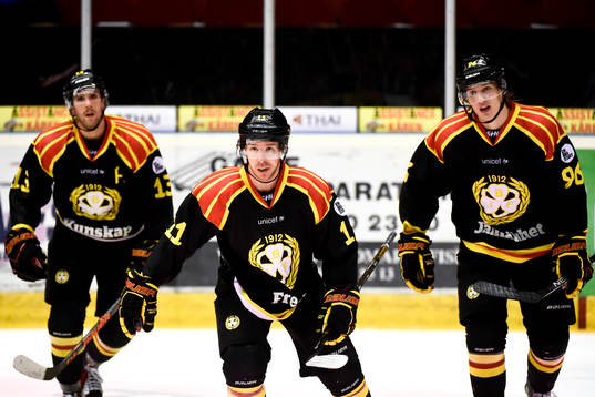 Brynäs Ryan Gunderson, Kevin Clark och Oskar Lindblom