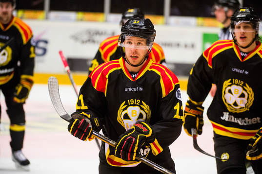 Brynäs Kevin Clark jublar