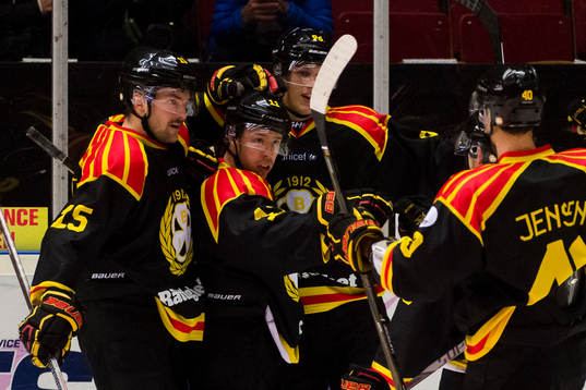 Brynäs Simon Bertilsson , Kevin Clark , Oskar Lindblom och